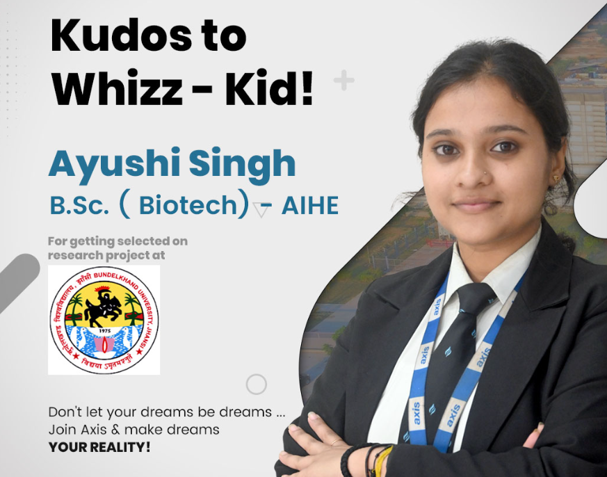 Axis Institute of Higher Education Celebrates Selection of Biotechnology Students for Research Project at Innovation Centre, Bundelkhand University 3
