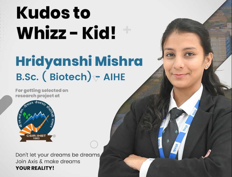 Axis Institute of Higher Education Celebrates Students' Selection at CSIR-IHBT