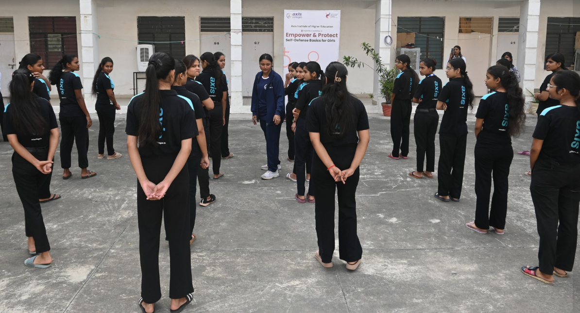 Axis Institute of Higher Education Hosts Self-Defense Workshop for Girls